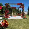 Rustic Wood Mandap with Florals