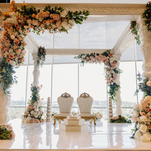 Pearl White Indian Traditional Mandap